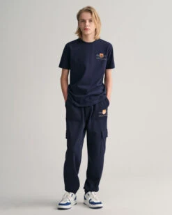 Teen Boys Contrast Shield Cargo Sweatpants -Cheap Gant Store time 1680179157 202302 911231 433 look fv 1