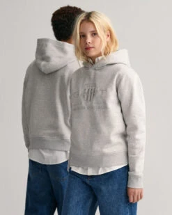 Teens Tonal Shield Hoodie