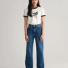 Teen Girls Straight Leg Slit Hem Jeans -Cheap Gant Store time 1680179425 202302 610028 980 model fv 1