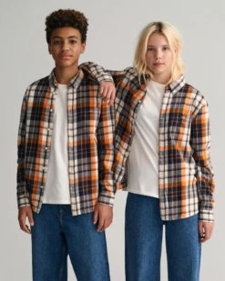 Teens Shield Shield Checked Shirt