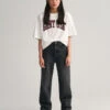 Teen Girls Straight Leg Slit Hem Jeans -Cheap Gant Store time 1680179440 202302 610028 951 model fv 1
