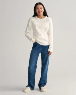 Teen Girls Shield Cotton Cable Knit Sweater 10 Teen Girls Shield Cotton Cable Knit Sweater -Cheap Gant Store time 1680179719 202302 684044 113 look fv 1