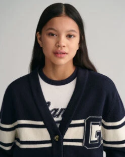 Teen Girls GANT Varsity Cardigan -Cheap Gant Store time 1680179733 202302 684045 433 crmodel fv 1