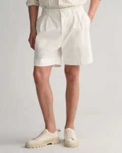 Pleated Twill Chino Shorts -Cheap Gant Store time 1680181837 202302 205064 113 crmodel fv 3
