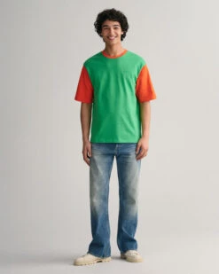 Contrast Sleeve T-Shirt -Cheap Gant Store time 1680182149 202302 2003190 337 look fv 1