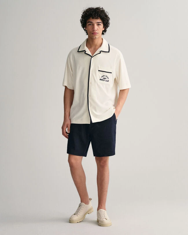 Relaxed Fit Terry Cloth Short Sleeve Shirt 6 Relaxed Fit Terry Cloth Short Sleeve Shirt - Image 4