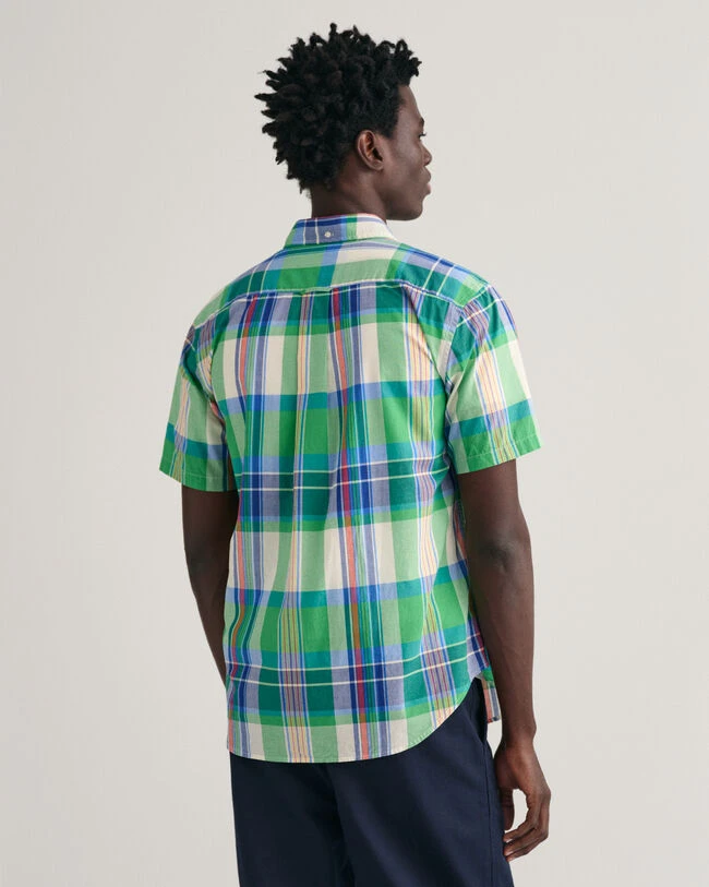 Regular Fit Madras Short Sleeve Shirt 4 Regular Fit Madras Short Sleeve Shirt - Image 2