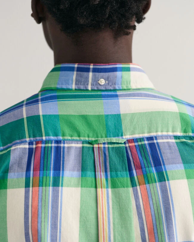 Regular Fit Madras Short Sleeve Shirt 6 Regular Fit Madras Short Sleeve Shirt - Image 4