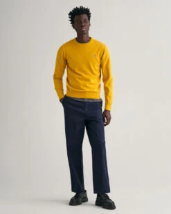 Classic Cotton Crew Neck Sweater 10 Classic Cotton Crew Neck Sweater -Cheap Gant Store time 1680184823 202302 8030561 729 look fv 1