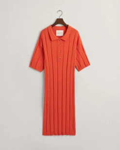 Terry Cloth Rib Polo Dress