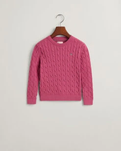 Kids Shield Cotton Cable Knit Crew Neck Sweater 11 Kids Shield Cotton Cable Knit Crew Neck Sweater -Cheap Gant Store time 1681388149 202302 884027 616 flat fv 1