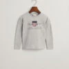 Kids Archive Shield Long Sleeve T-Shirt -Cheap Gant Store time 1681389068 202302 805183 094 flat fv 1