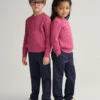 Kids Shield Cotton Cable Knit Crew Neck Sweater -Cheap Gant Store time 1681730125 202302 884027 616 model fv 1
